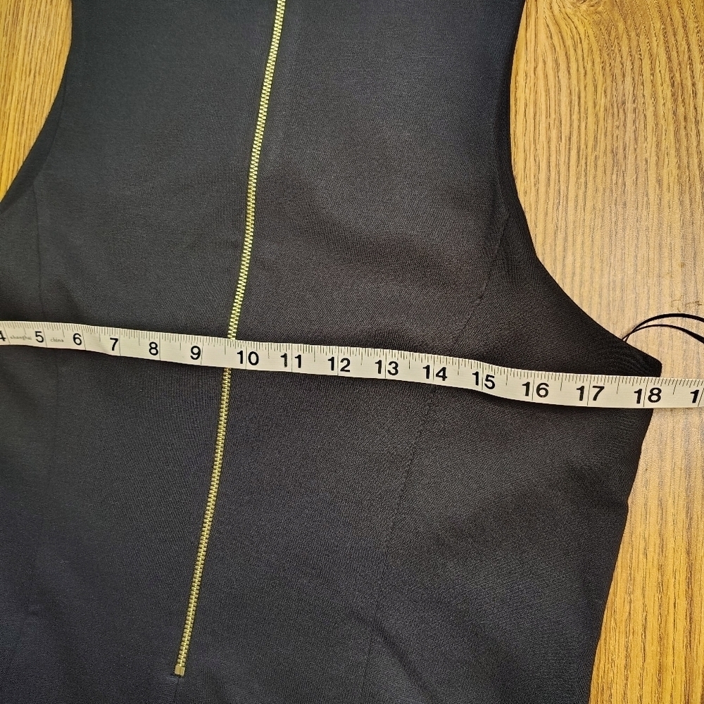 Michael Kors women's,mini dress party cocktail size 8, stretch, full zip, black. - Picture 7 of 15